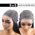30 Inch Natural Black 360 Lace Front Straight Human Hair Wigs HD Transparant Full Lace 5X5 Glueless Wigs Human Hair Pre Plucked