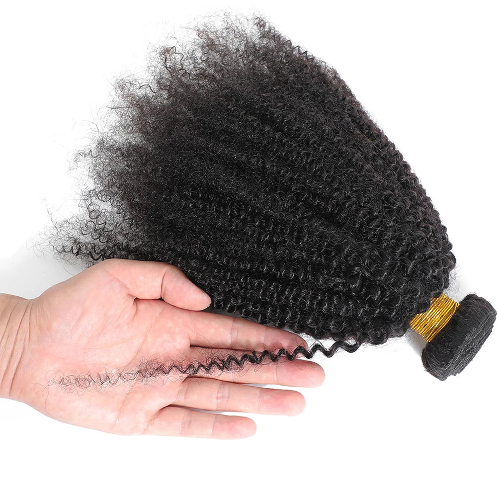 10-24 inches Remy 4C Afro Kinky Curl Virgin Human Hair Extension 12A Brazilian Afro Kinky Curly Wave Afro Bundles for Wig Making