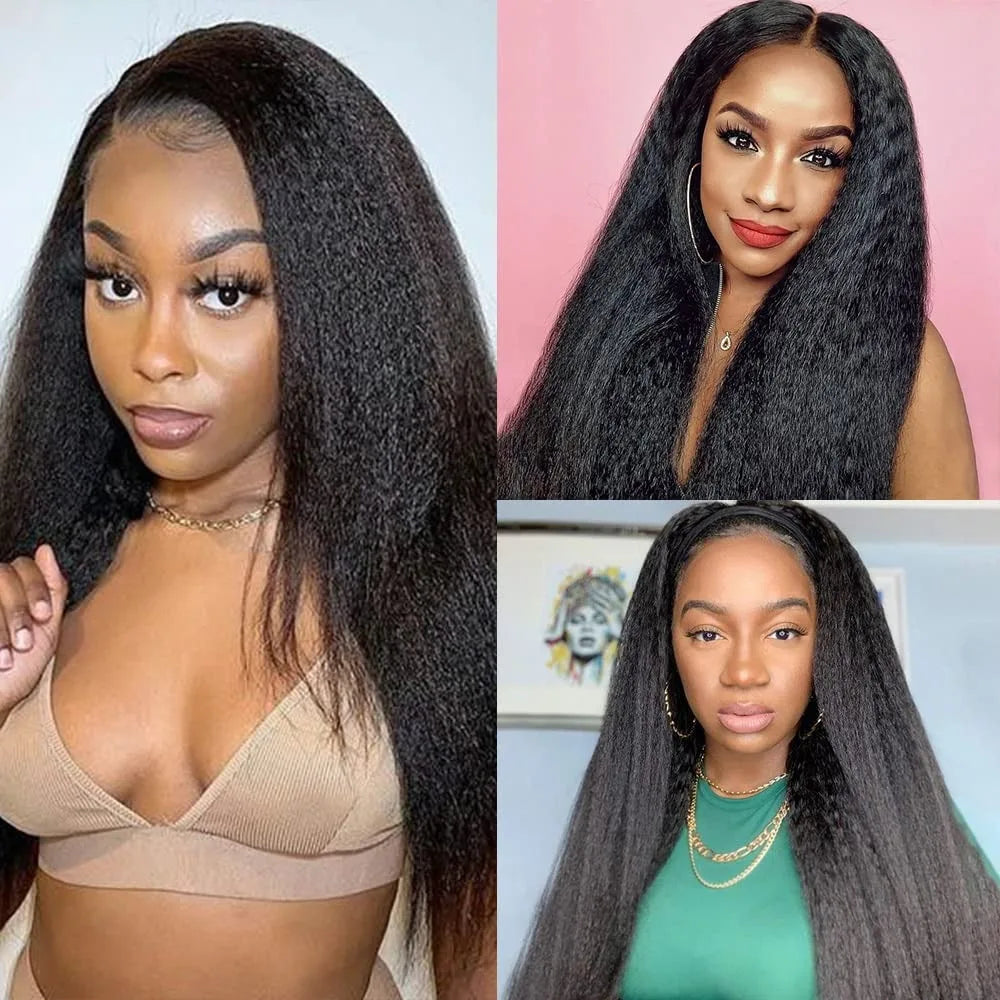 Kinky Straight Crochet Hair Extensions | Knotless Pre-Separated | 100% Brazilian Human Hair | 1 to 5 Packs | 14"-24" | VS HAIR