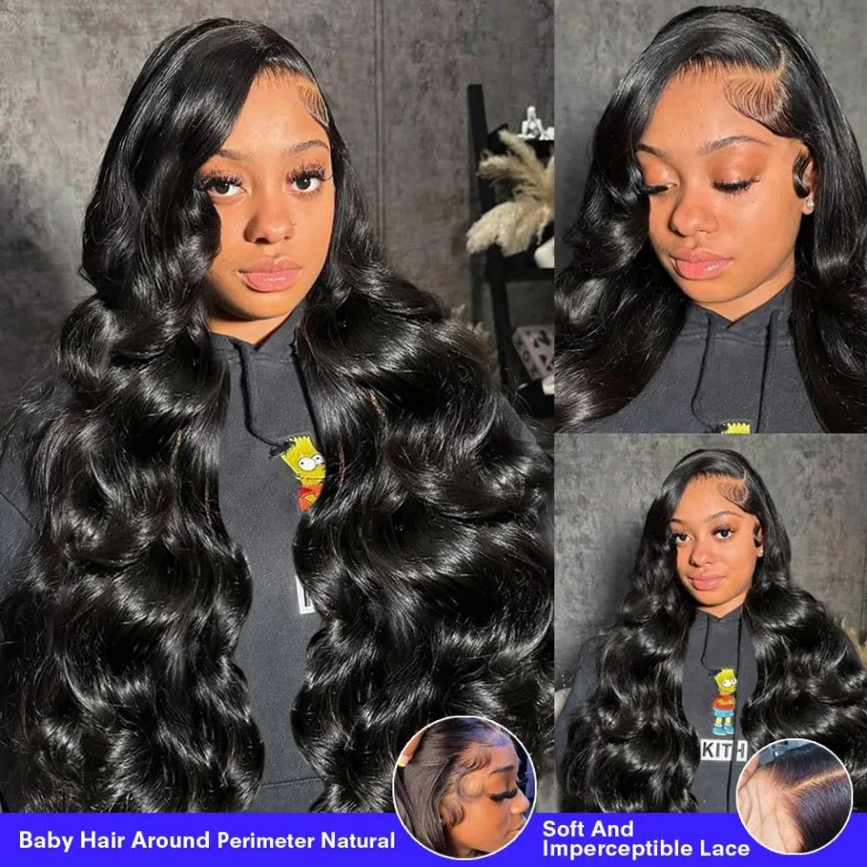 Body Wave Wig – 13x4 & 13x6 HD Lace Frontal | Glueless | 180% & 220% Density | 18"-40" | Ships from US