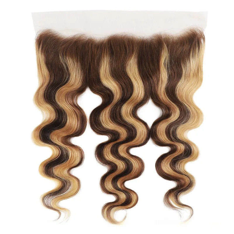 Highlight P427 Straight Body Wave Kinky Curly 13x4 Human Hair Lace Frontal Ear To Ear Swiss Lace Full End Brazilian Virgin Hair