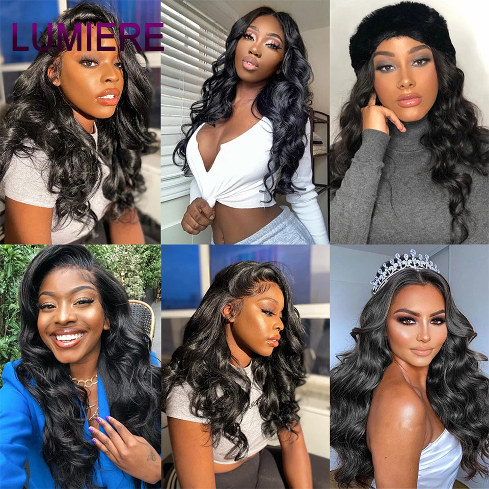 Body Wave Clips In Human Hair Extensions Brazilian 100% Virgin Raw4B 4C Afro Kinky Culy  Hair Clips in 8Pcs/Set For Women 18A
