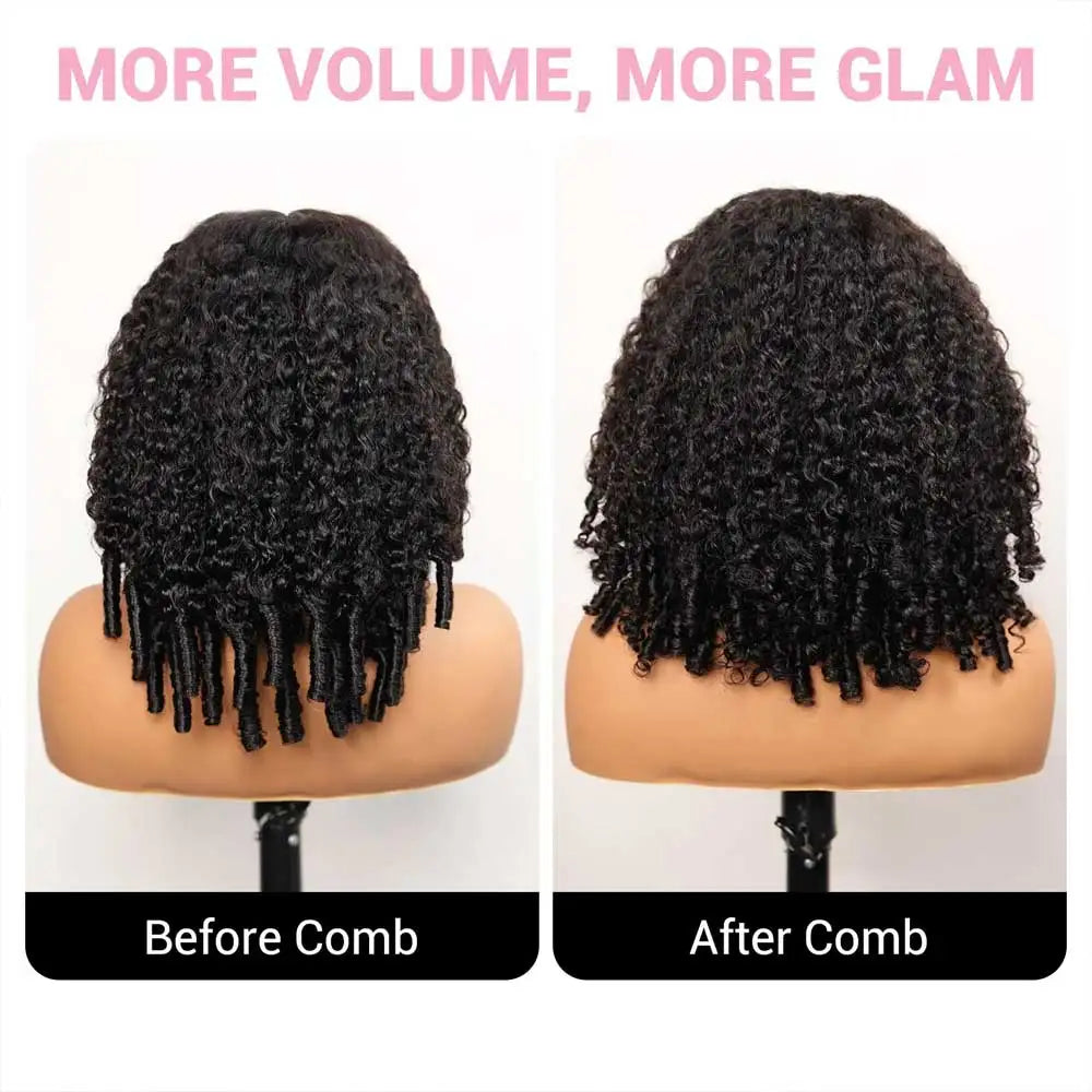 Burmese Curly Human Hair Wig – 13x4 HD Transparent Lace Front | 220% & 250% Density | Pre-Plucked | 16"-30" | Ships from US