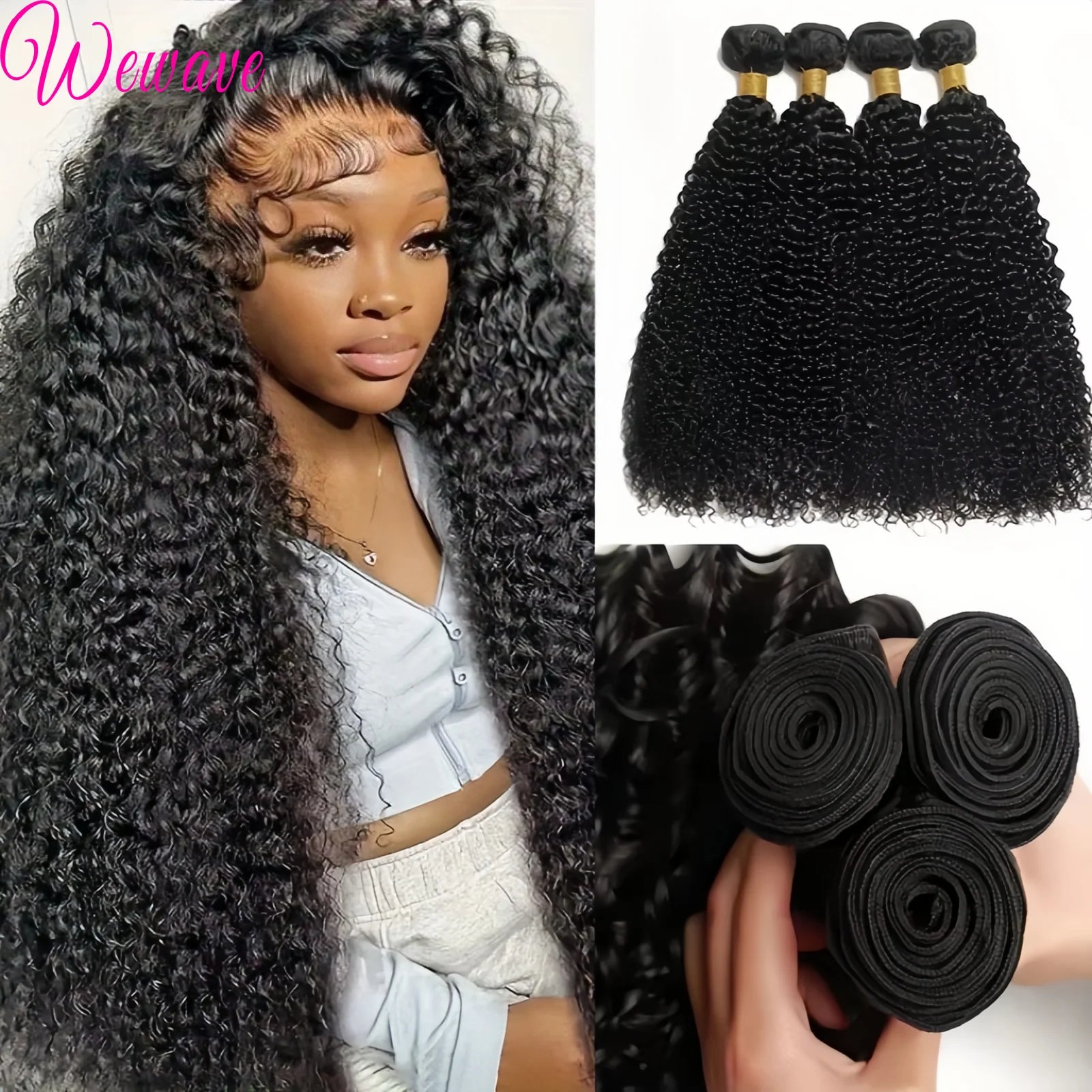 Deep Wave Brazilian Hair Bundles – Remy Human Hair