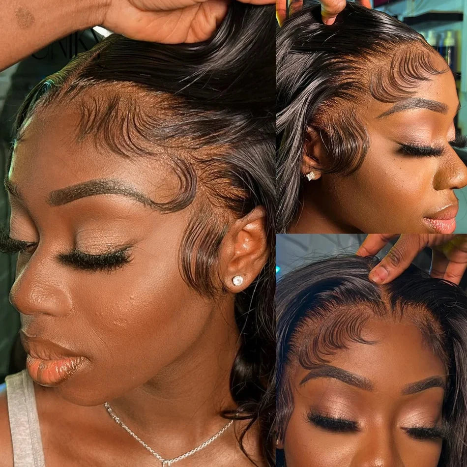 Short Bob Body Wave HD Lace Wig – Raw Vietnamese Virgin Hair | Double Drawn | Pre-Cut | 8–14 Inches | 13x4, 4x4 & 4x1