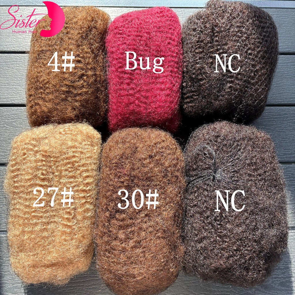 4C Afro Kinky Bulk Human Hair – 30g/Pack | Locs, Twists & Braids Extensions