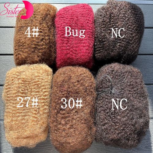 4C Afro Kinky Bulk Human Hair – 30g/Pack | Locs, Twists & Braids Extensions