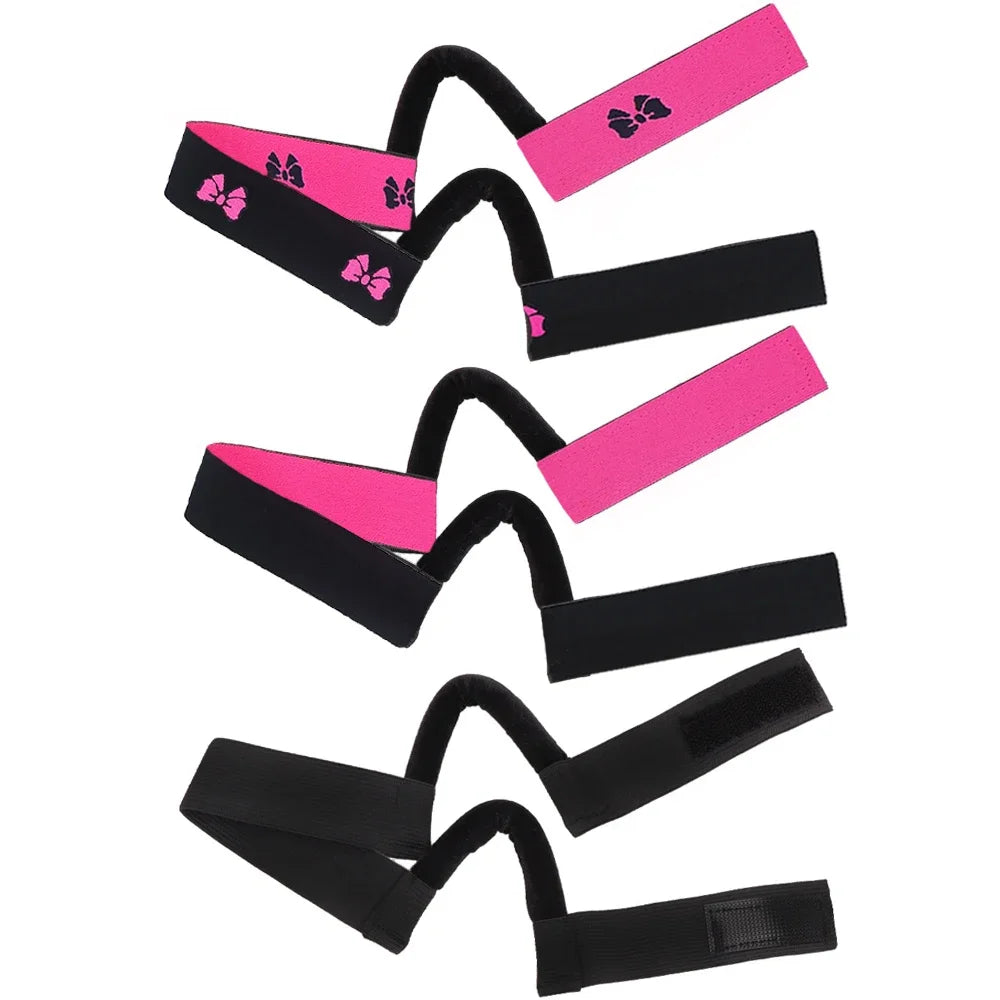 Lace Melt Wig Band with Ear Hanger – Adjustable Edge Wrap for Wig Installation | Black & Pink | 1 & 3 Pcs