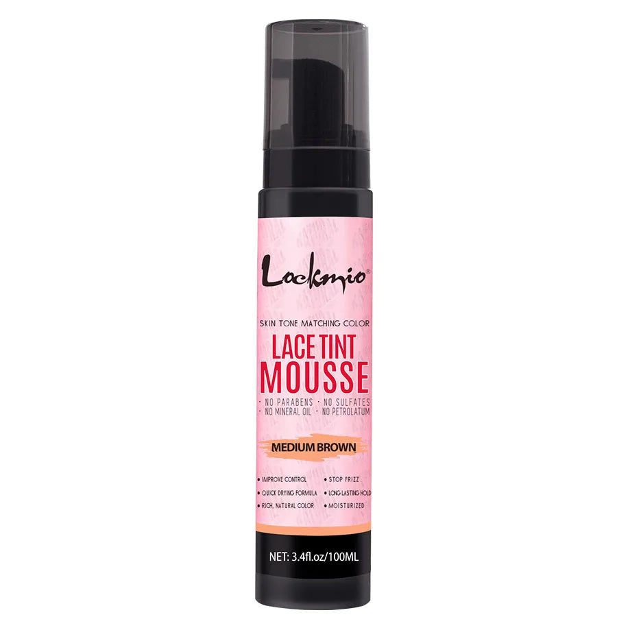 Lace Tint Spray & Foam Mousse – Invisible Lace Colorant for Wigs | Dark, Medium & Light Brown | 100ml