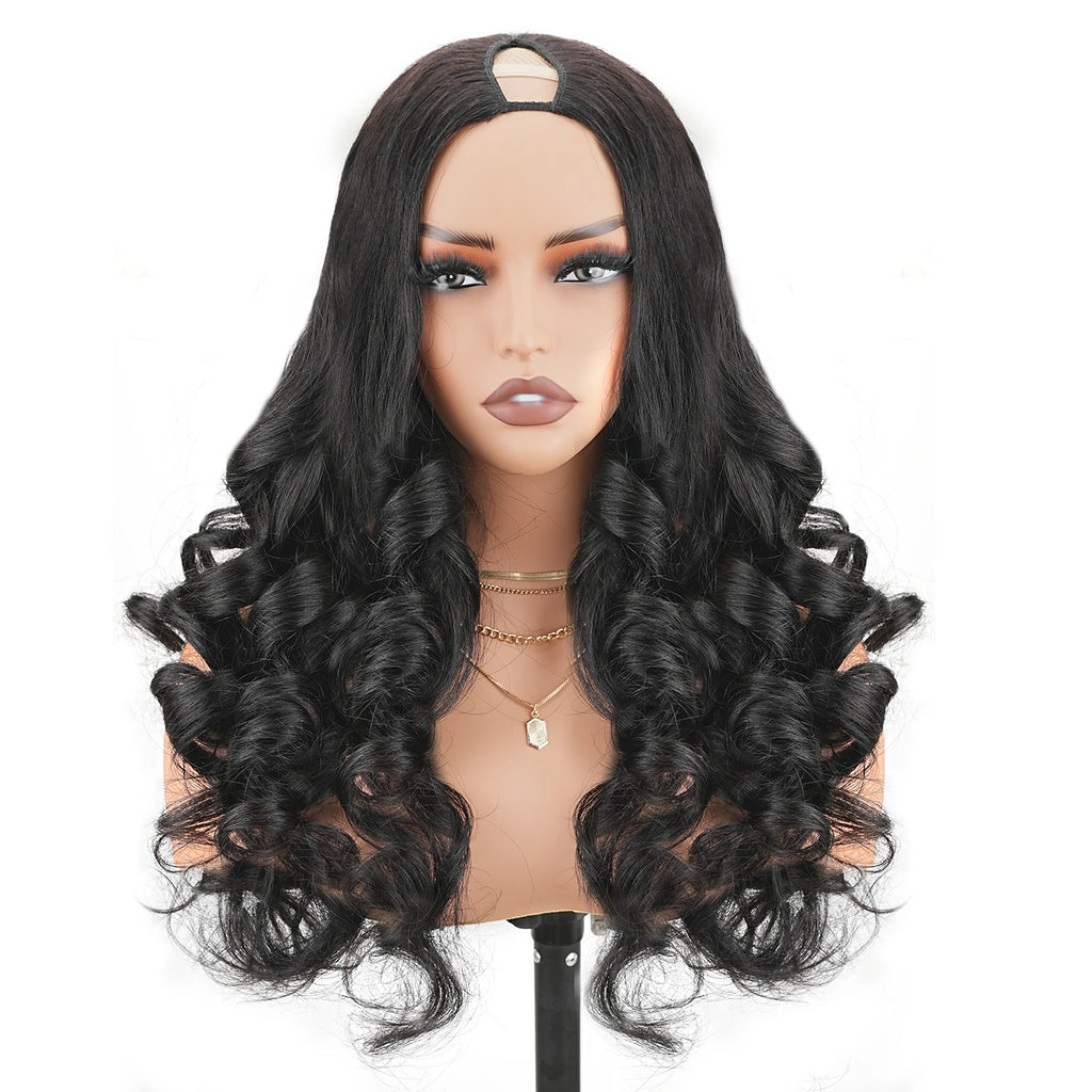 V Part Body Wave Wig | No Glue No Leave Out | Brazilian Remy Human Hair | 180% & 200% Density | 16"-32" | VS HAIR