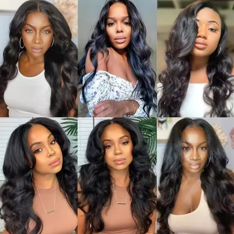 V Part Body Wave Wig | No Glue No Leave Out | Brazilian Remy Human Hair | 180% & 200% Density | 16"-32" | VS HAIR