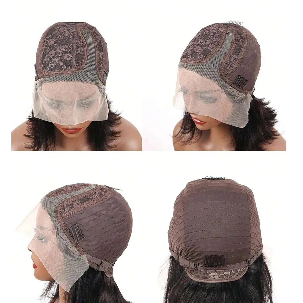Short Bob Lace Wig | Straight Human Hair | 4x4 / 13x4 / 13x5x2 / Side Part | 180% Density | 8"-16" | VS HAIR