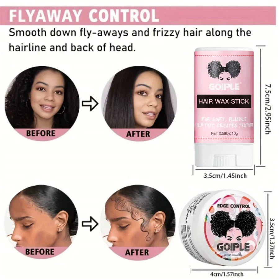 Wig Adhesive Kit – Waterproof Wig Glue, Melting Spray, Edge Control & Hair Wax Stick | Goiple