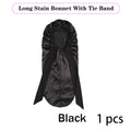 Leopard Print Satin Sleep Cap For Long Hair And Dreadlock Extra Large Silky Bonnet With Long Wide Tie For Women Sleeping Bonnet
