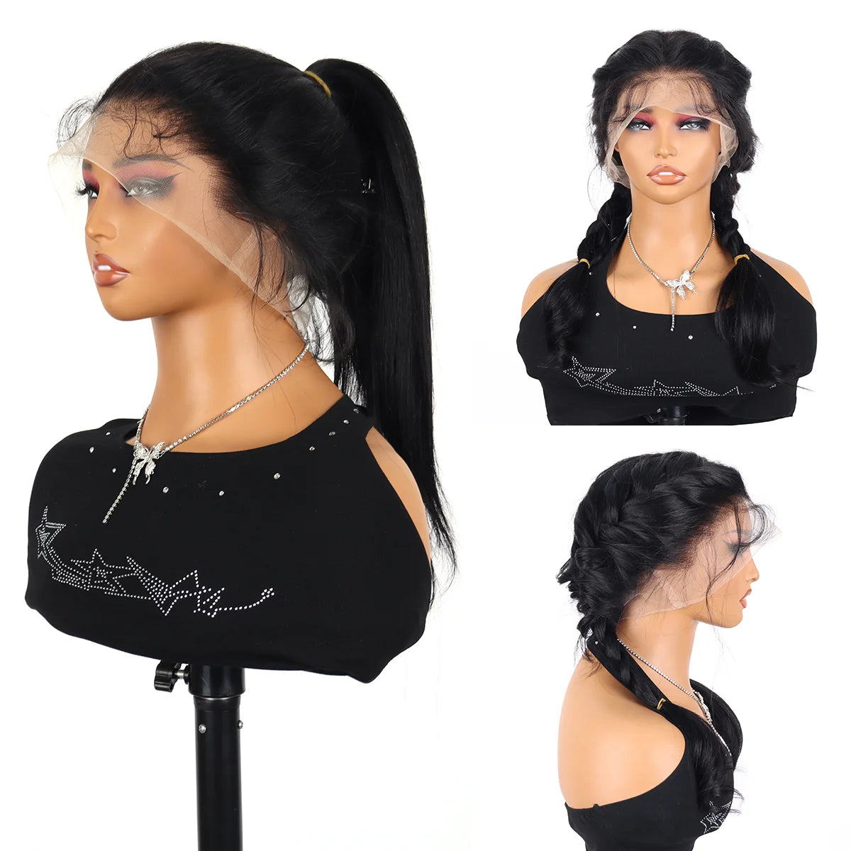 Straight 360 Full Lace Wig | 200%-250% Density | 100% Brazilian Virgin Hair | Invisi Strap | 20"-38" | VS HAIR