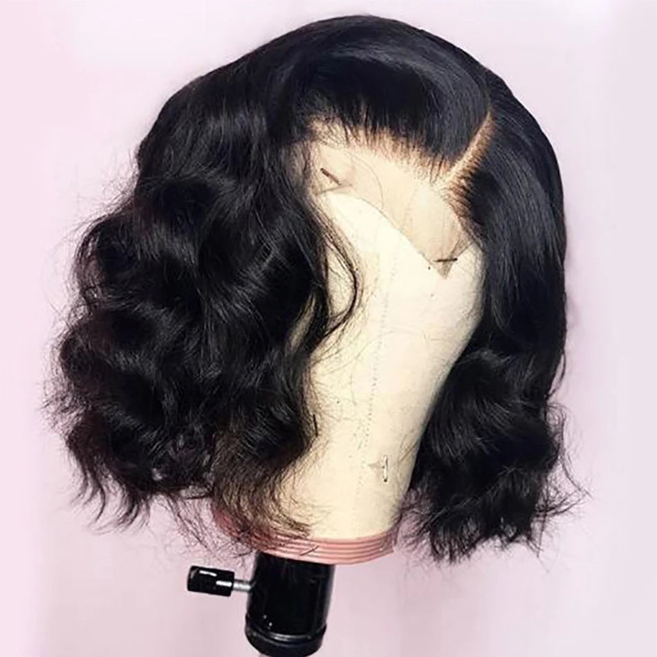 Short Bob Body Wave HD Lace Wig – Raw Vietnamese Virgin Hair | Double Drawn | Pre-Cut | 8–14 Inches | 13x4, 4x4 & 4x1