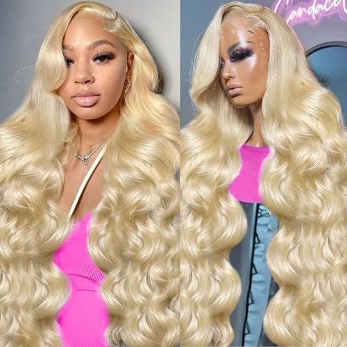 13x6 Cyan Blue Lace Front Wig Body Wave Light Green Lace Front Wig Human Hair Pre Plucked Blonde 613 Lace Frontal Wigs For Women