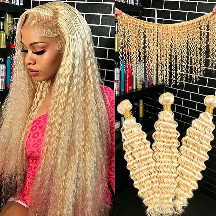 613 Deep Wave Bundles – Remy Malaysian Hair