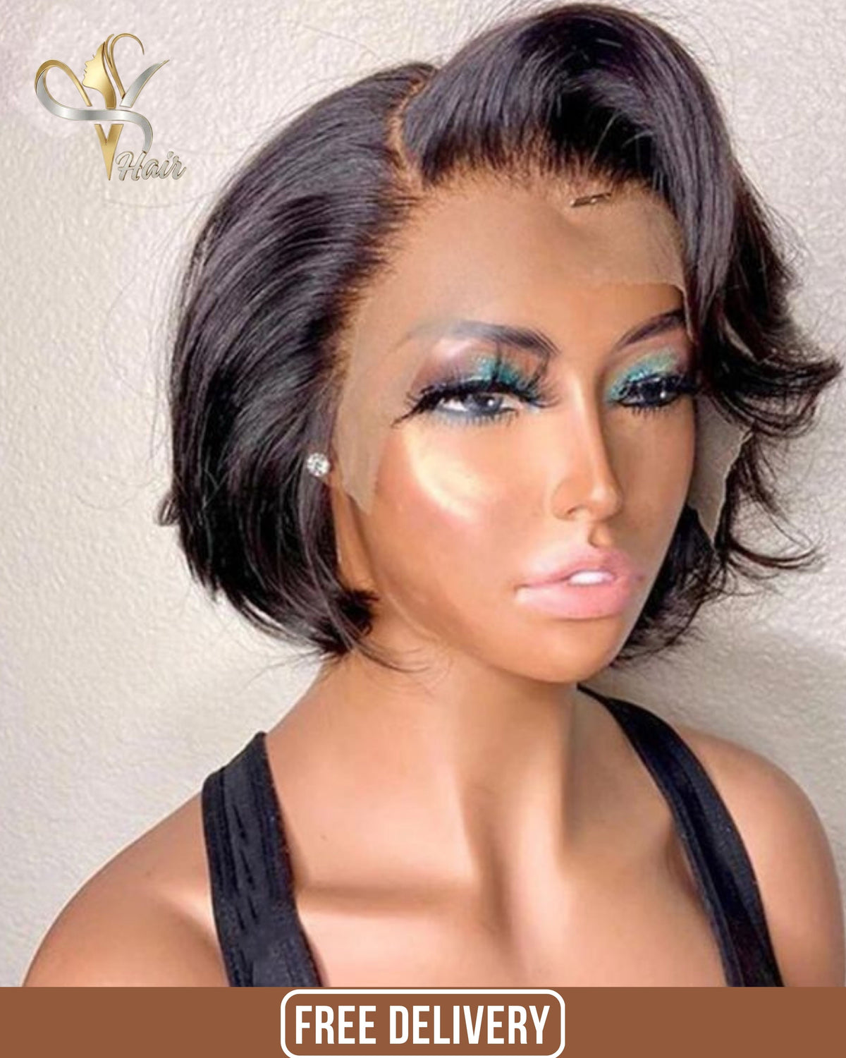 Straight Pixie Bob Wig