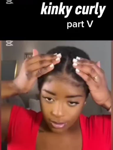 12A Jerry Curly V Part Wig – 100% Brazilian Virgin Human Hair | 200% Density | No Leave Out