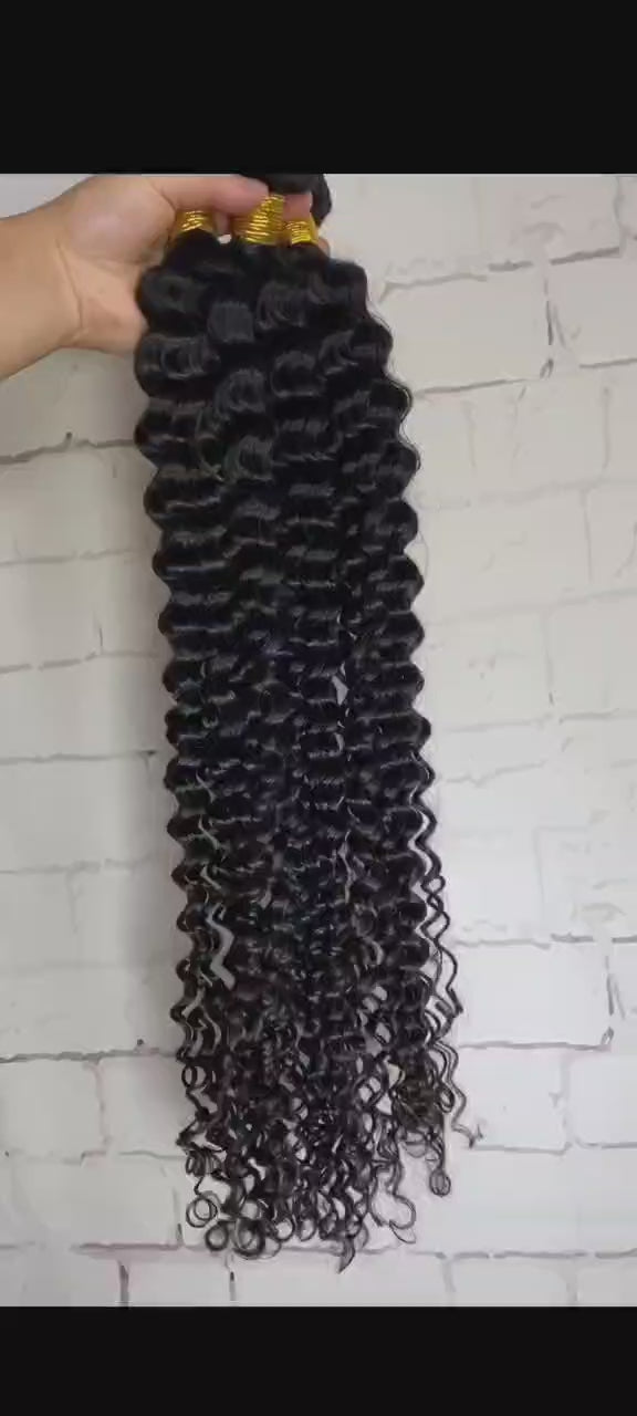 Brazilian Water Wave Hair Bundles | 100% Remy Human Hair | 1, 3 & 4 Bundle Deals | 8"-34" | Natural Color